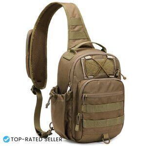 Tactical Sling Bag Anti-Theft RFID Molle Crossbody Shoulder Bag Lightweight